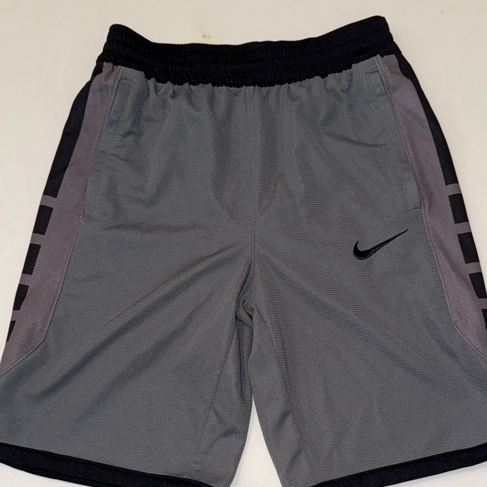Like New Nike Boys Black and Gray Athletic Shorts